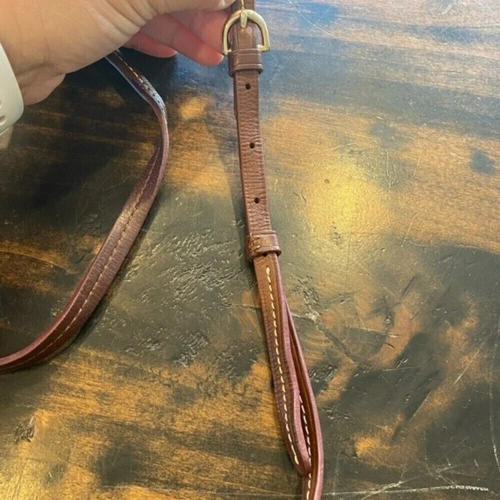 Disney Dooney & Bourke Brown Tonal Mickey Mouse Triple Zip Crossbody Purse